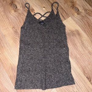 American Eagle Knit Cross-Front Tank
